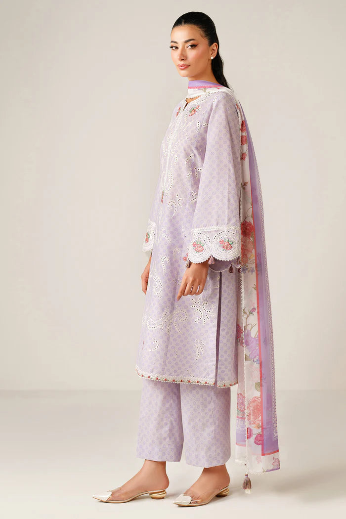 Jazmin 3Pc Embroidered Lawn Suit USE-9247 gulbuy.com