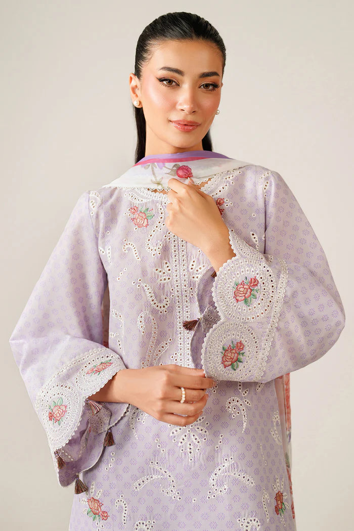 Jazmin 3Pc Embroidered Lawn Suit USE-9247 gulbuy.com