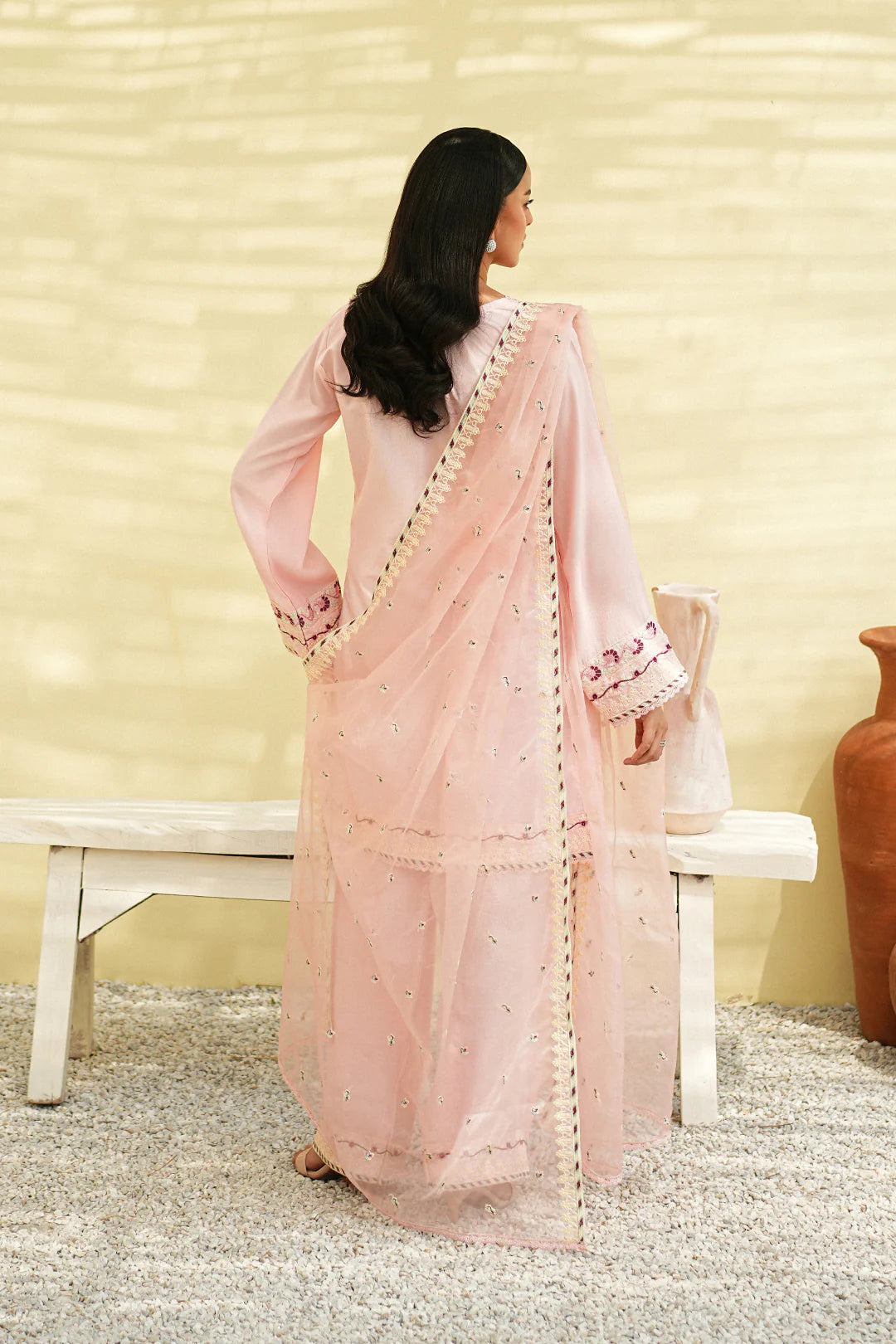 Mannat 3Pc Embriodered Viscose Suit Glint gulbuy.com