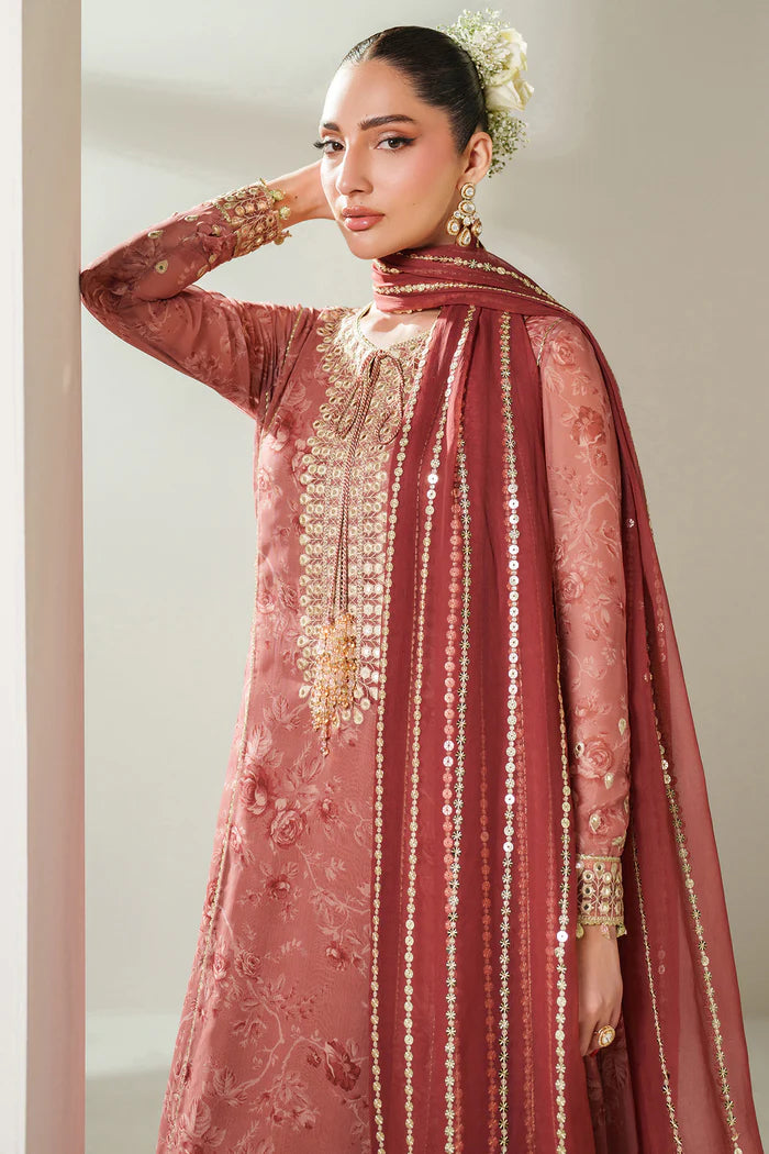 Jazmin 3Pc Embroidered Chiffon Suit UC-3087 gulbuy.com