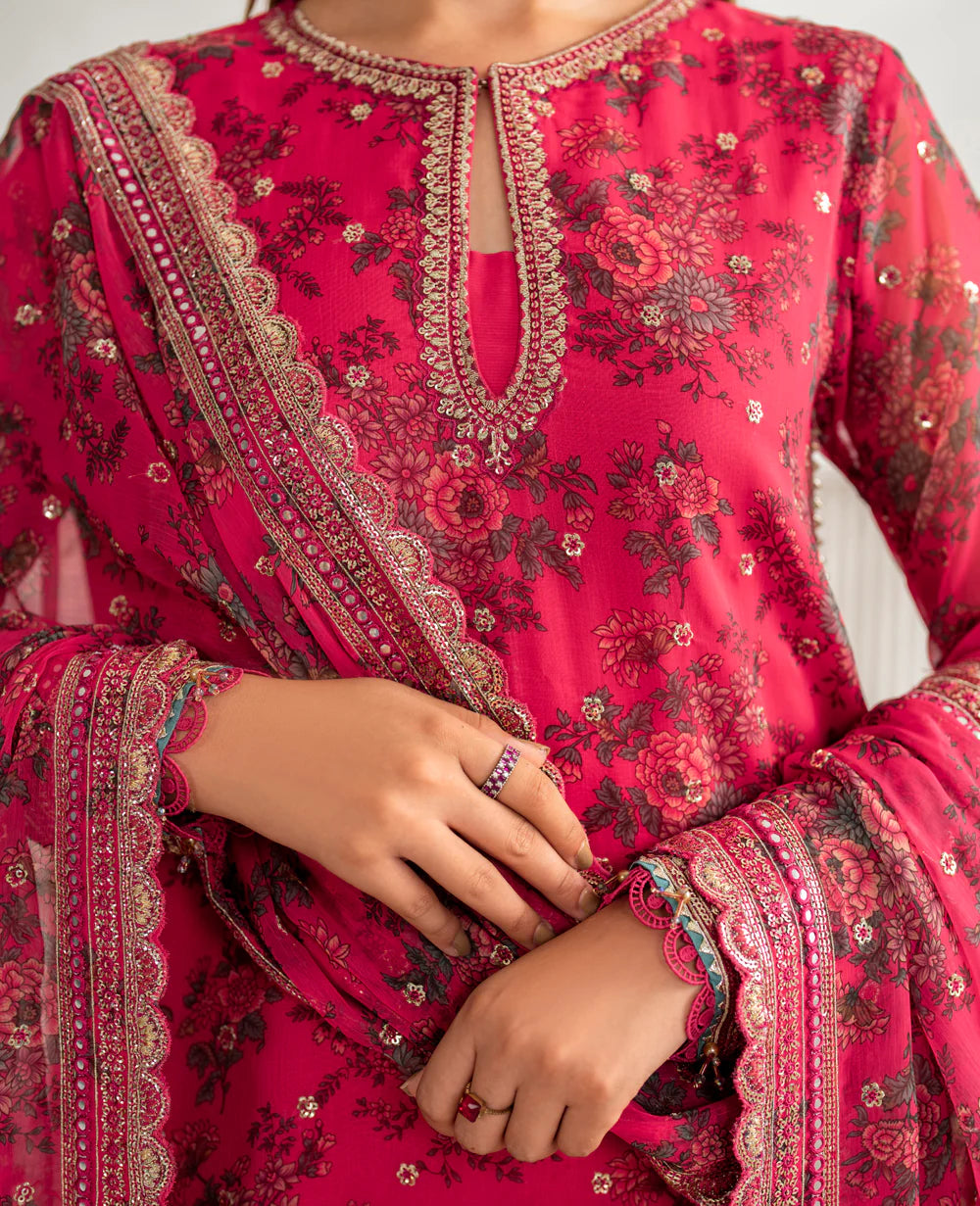 Xenia 3Pc Embroidered Chiffon Suit BELLARA-B gulbuy.com