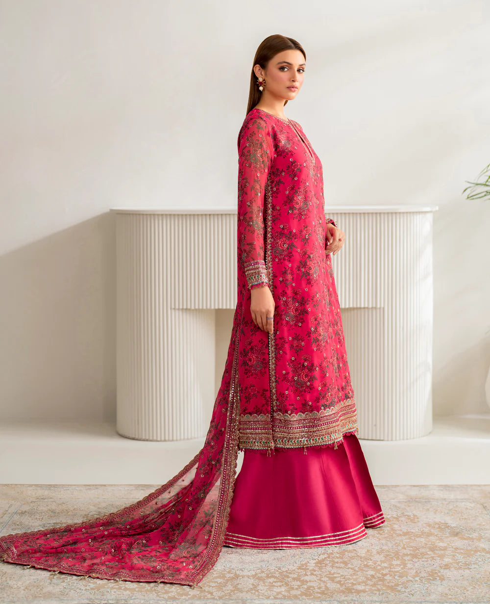 Xenia 3Pc Embroidered Chiffon Suit BELLARA-B gulbuy.com