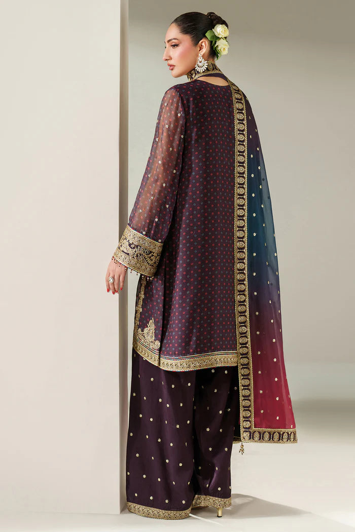 Jazmin 3Pc Embroidered Chiffon Suit UC-3086 gulbuy.com