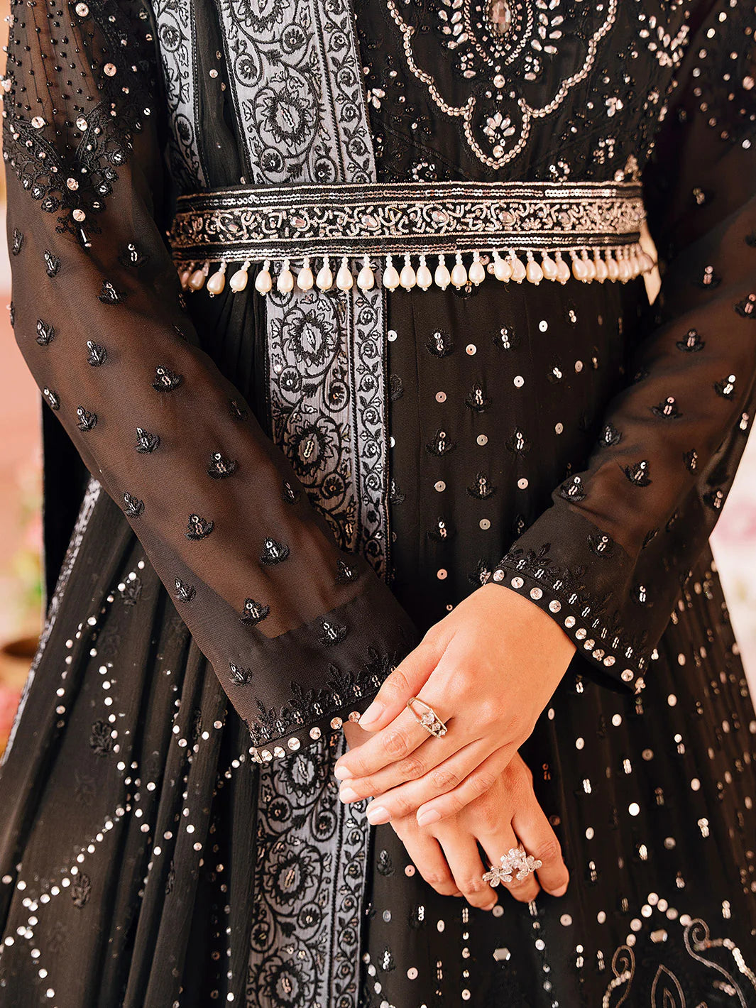 Faiza Faisal 3Pc Embroidered Chiffon Suit Afreen gulbuy.com