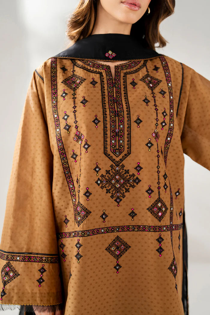 Jazmin 3Pc Embroidered Law Suit USE-9250 gulbuy.com
