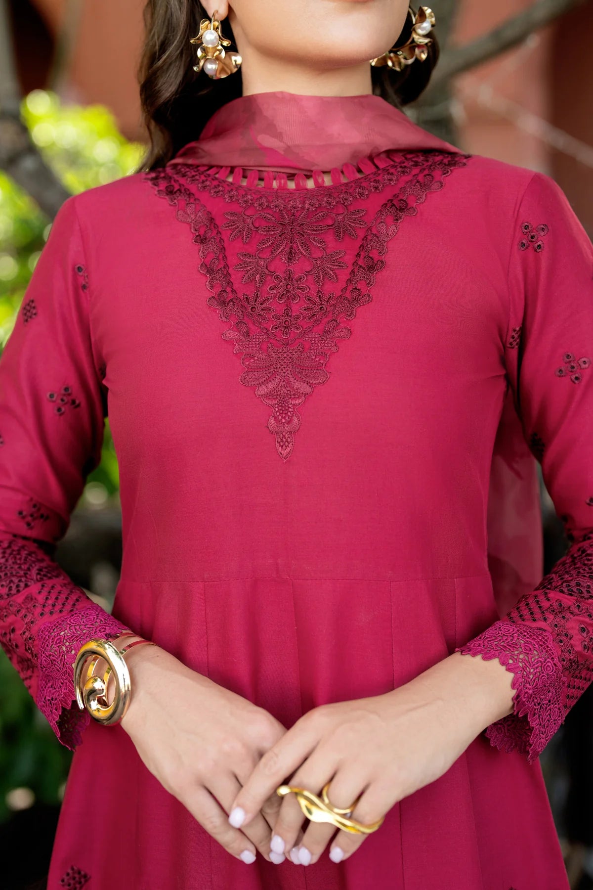 Xenia 3Pc Embroidered Lawn Suit LILLE gulbuy.com
