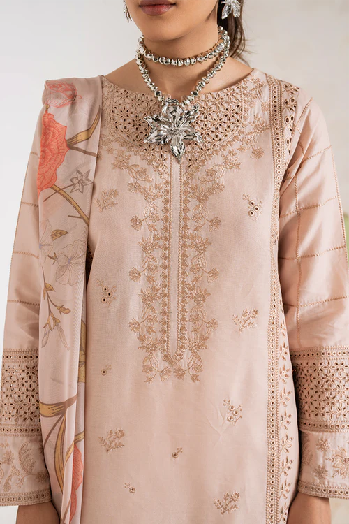 Esra 3Pc Embroidered Lawn Suit VYB4256 gulbuy.com