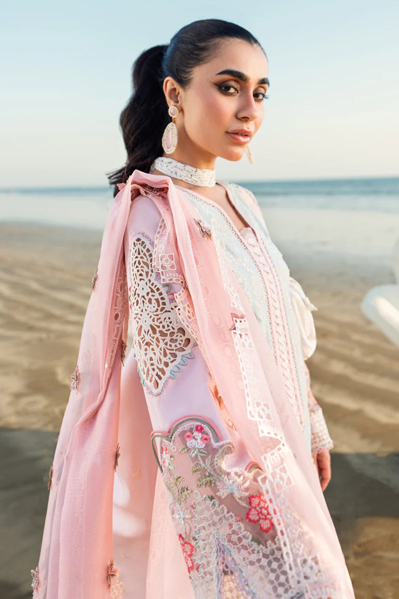 Qalamkar 3Pc Embroidered Lawn Suit FK-08 REEM gulbuy.com