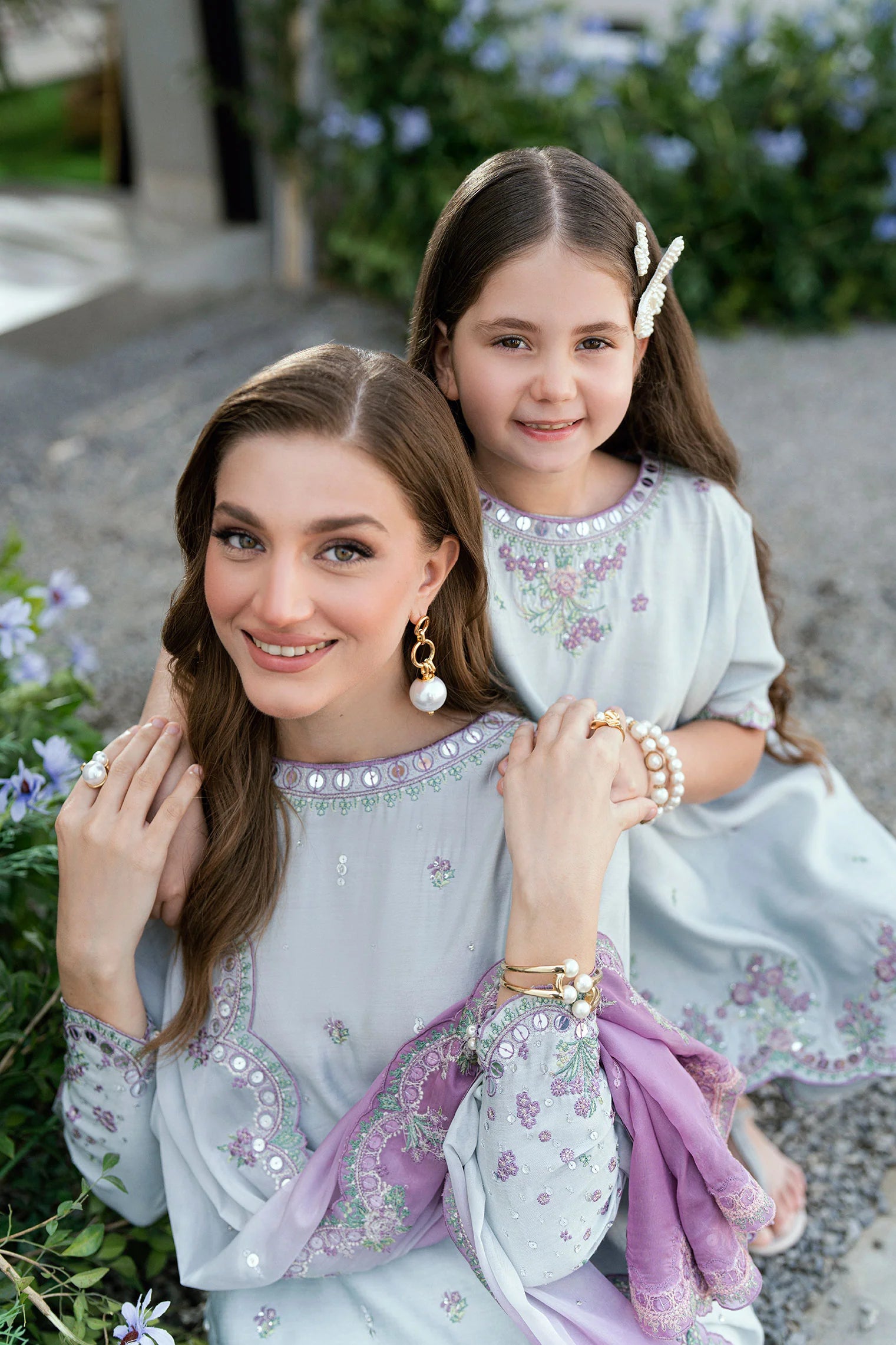 Dhanak 2Pc Embroidered Silk Kids Suit SS25DK-0180 gulbuy.com