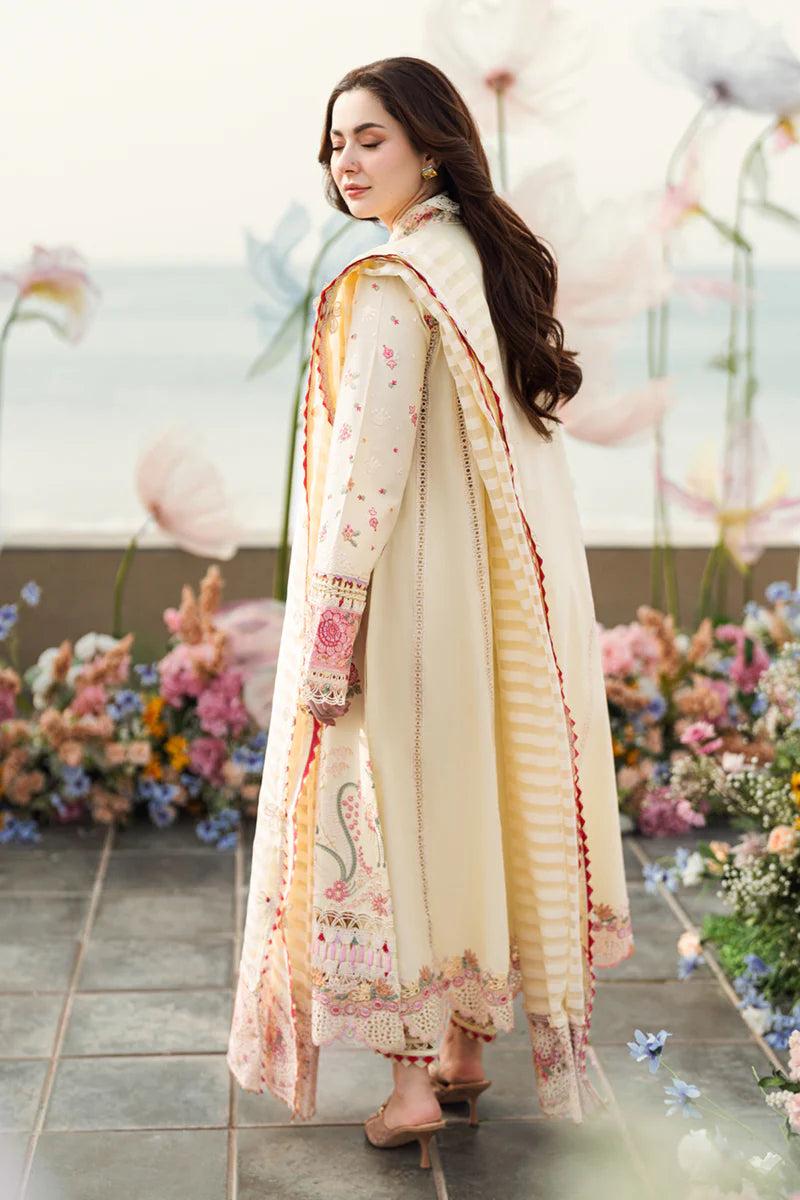 Qalamkar 3Pc Embroidered Lawn Suit FK-14 SCARLETT gulbuy.com