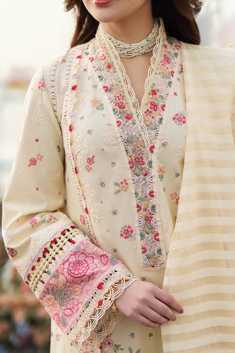 Qalamkar 3Pc Embroidered Lawn Suit FK-14 SCARLETT gulbuy.com