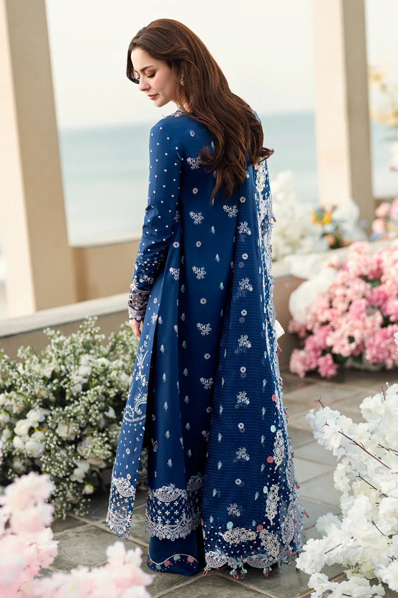Qalamkar 3Pc Embroidered Lawn Suit FK-05 AURORA gulbuy.com