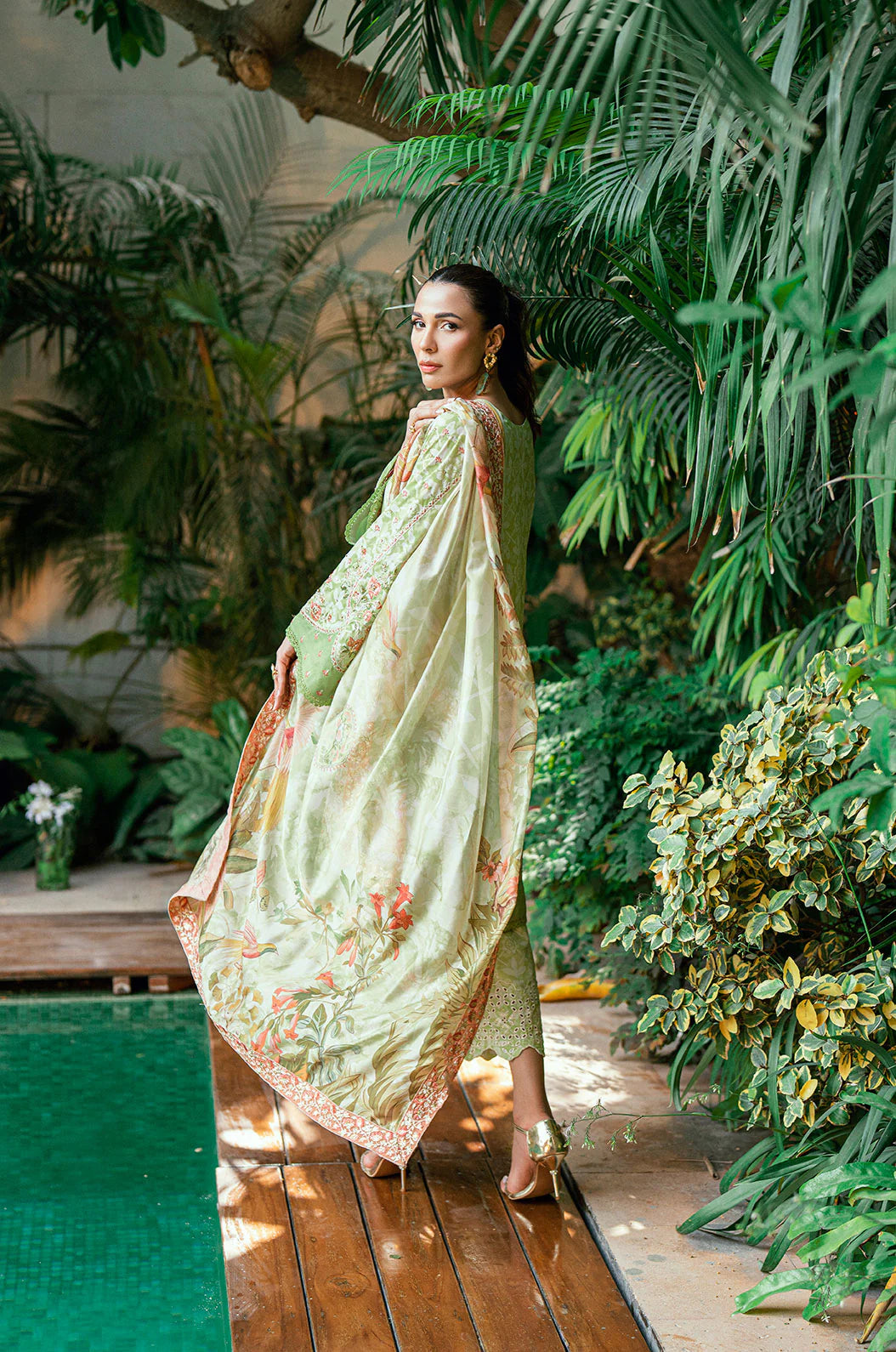 Dhanak 2Pc Embroidered Silk Suit SS25DA-2751 gulbuy.com