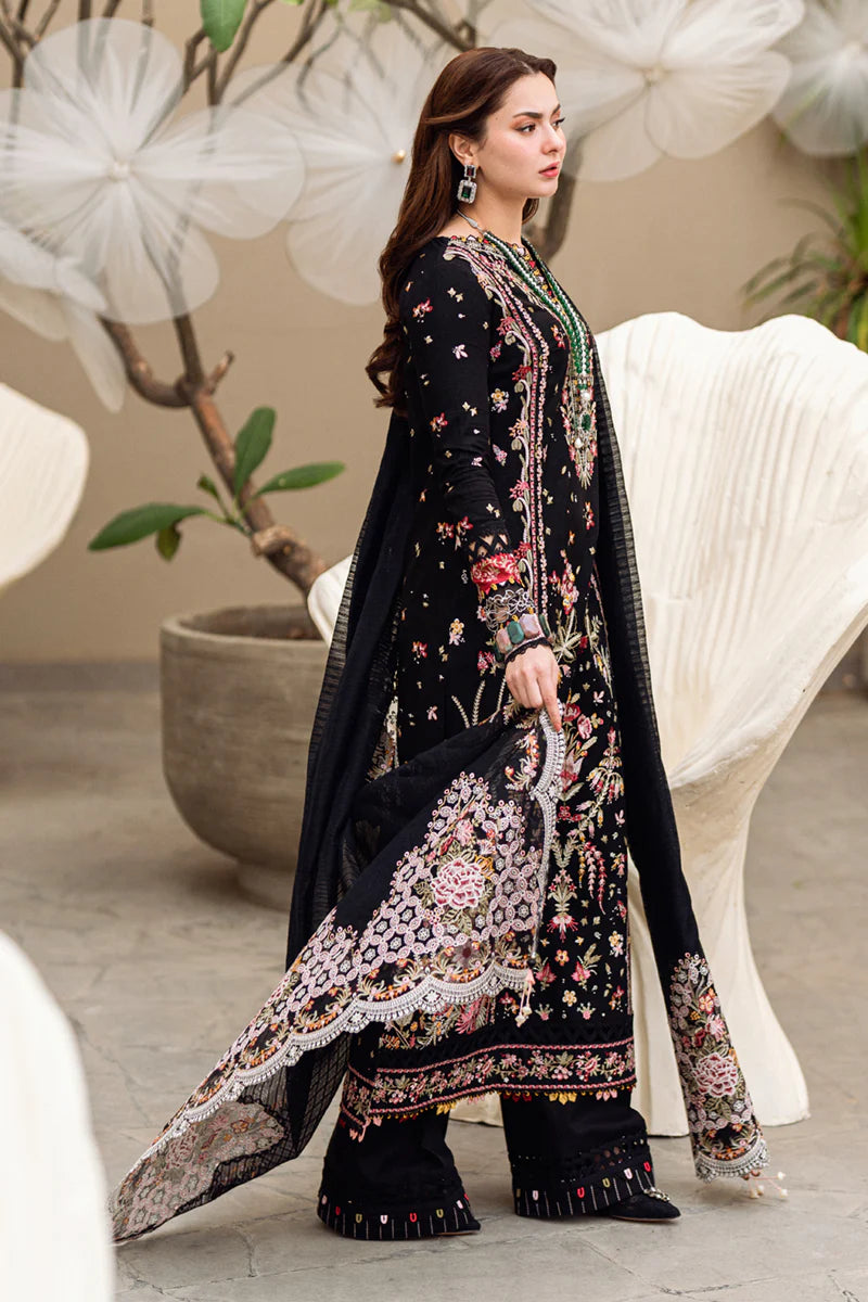 Qalamkar 3Pc Embroidered Lawn Suit FK-15 HANNAH gulbuy.com
