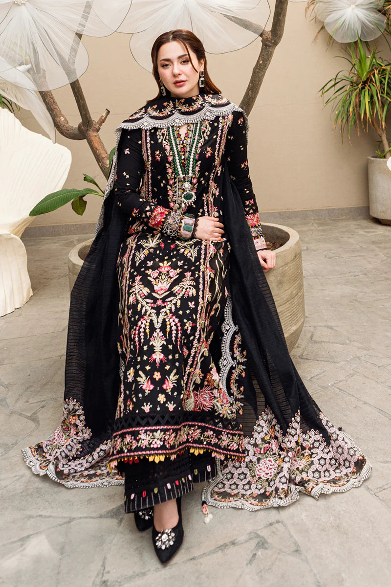 Qalamkar 3Pc Embroidered Lawn Suit FK-15 HANNAH gulbuy.com