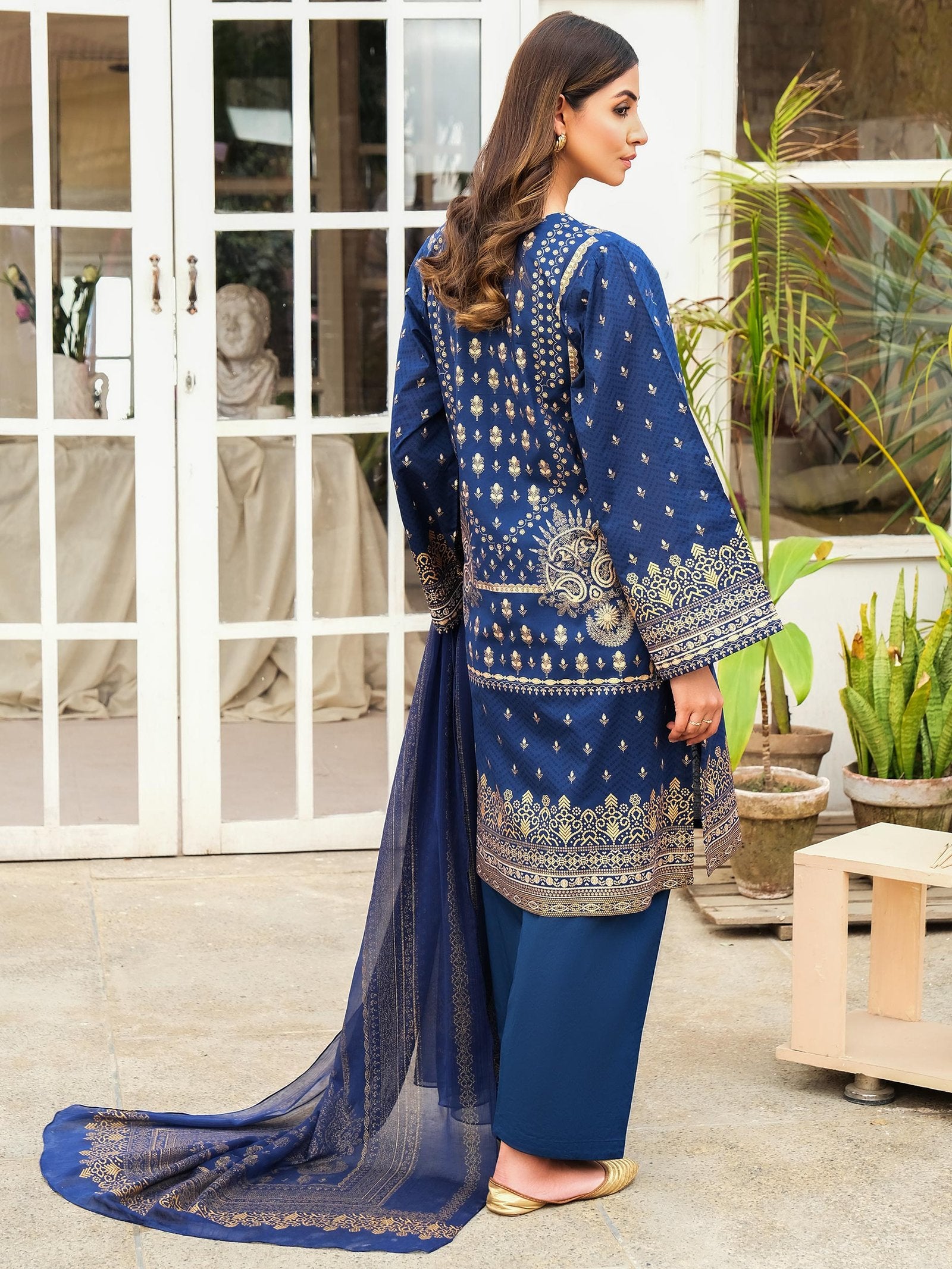 Limelight 3 Piece Printed Lawn Suit (U3420SU-3PC-143) gulbuy.com