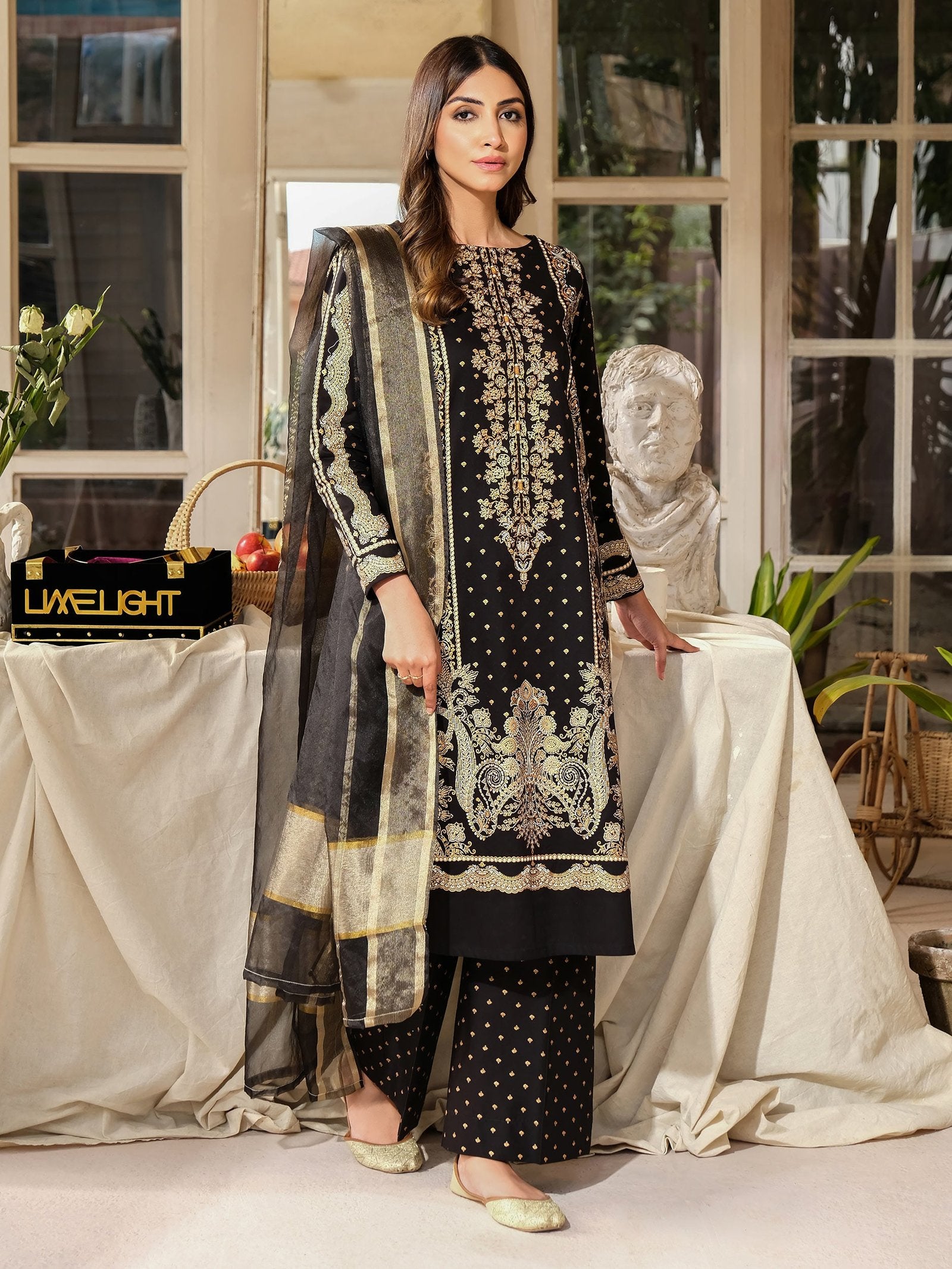 Limelight 3 Piece Printed Lawn Suit (U3410SU-3PC-034)