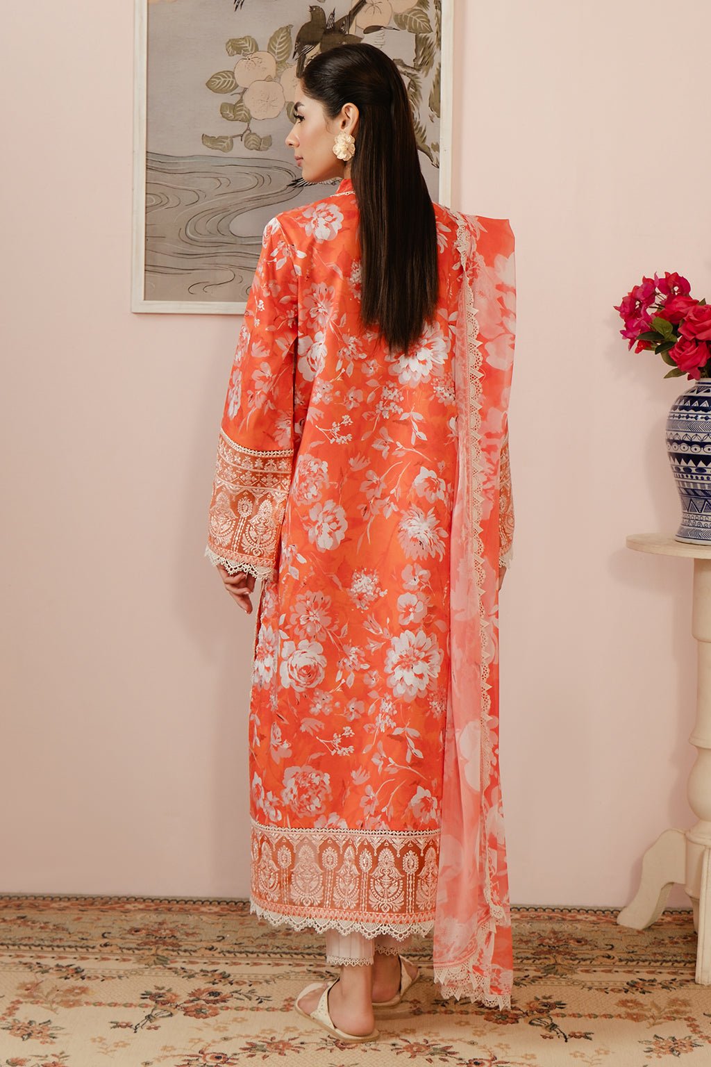 AFROZEH 3PC EMBROIDERED LAWN SUIT (685-Azlin-MALINA) gulbuy.com