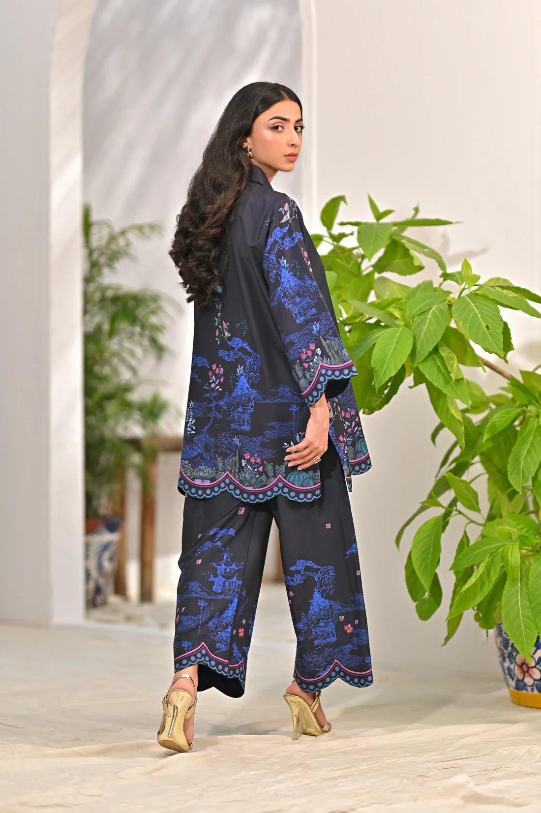 Dhaga 2Pc Printed Cambric Suit Erika gulbuy.com
