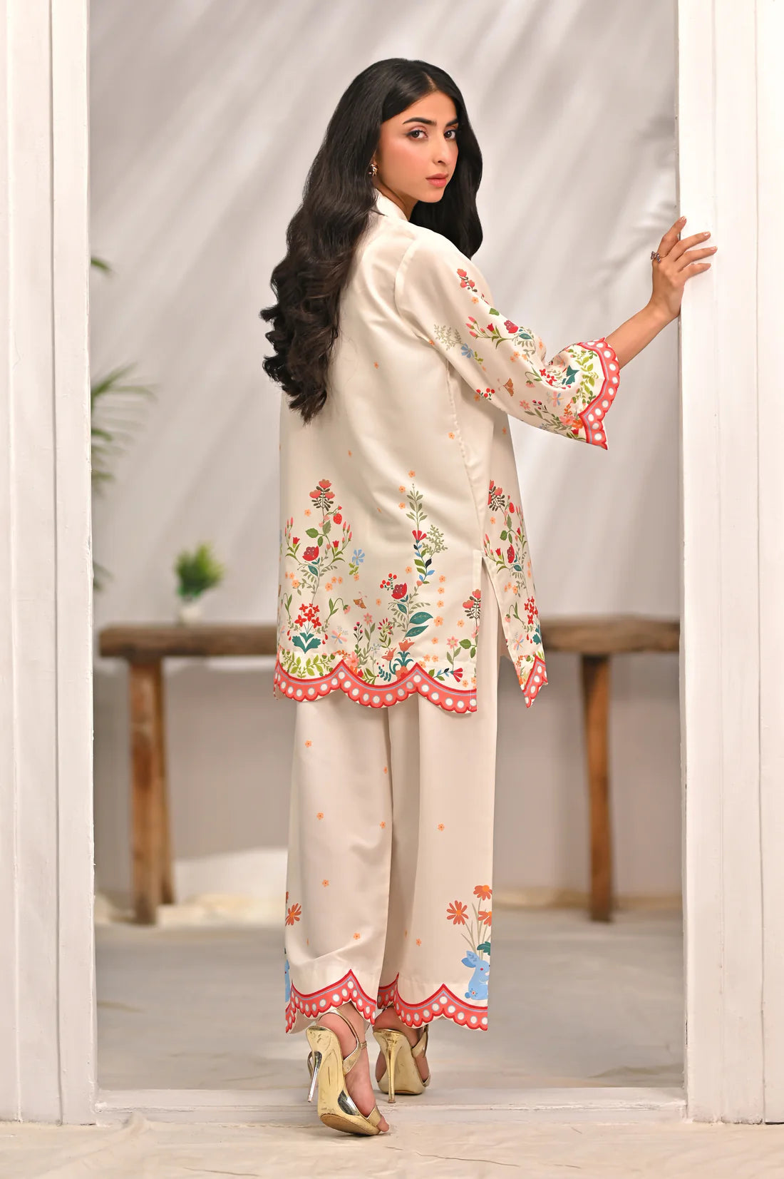 Dhaga 2Pc Printed Cambric Suit Elara gulbuy.com