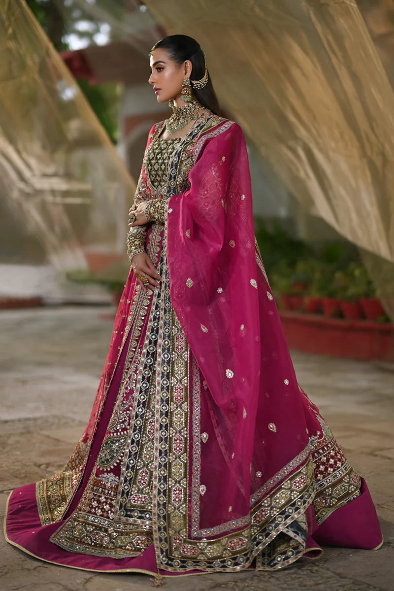 Qalamkar 3Pc Embroidered Raw Silk Suit RF-04 RIMEL gulbuy.com