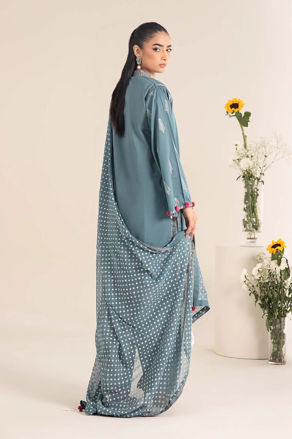 Maria B 3Pc Printed Lawn Suit DW-EF25-96 gulbuy.com