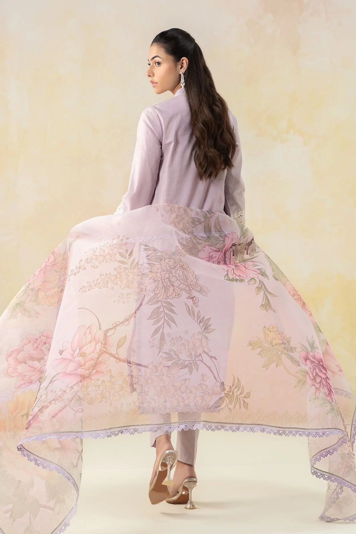 Maria B 3Pc Embroidered Lawn Suit DW-EF25-151 gulbuy.com