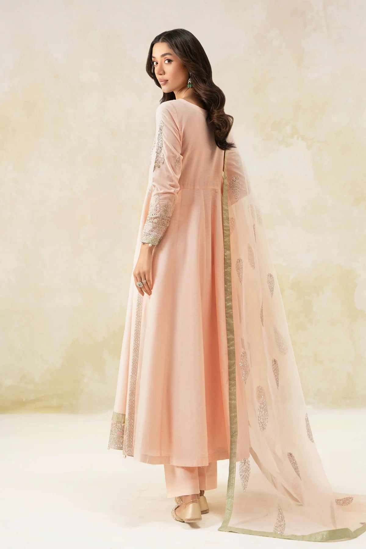 MariaB 3Pc Embroidered Lawn Suit DW-EF25-68 gulbuy.com