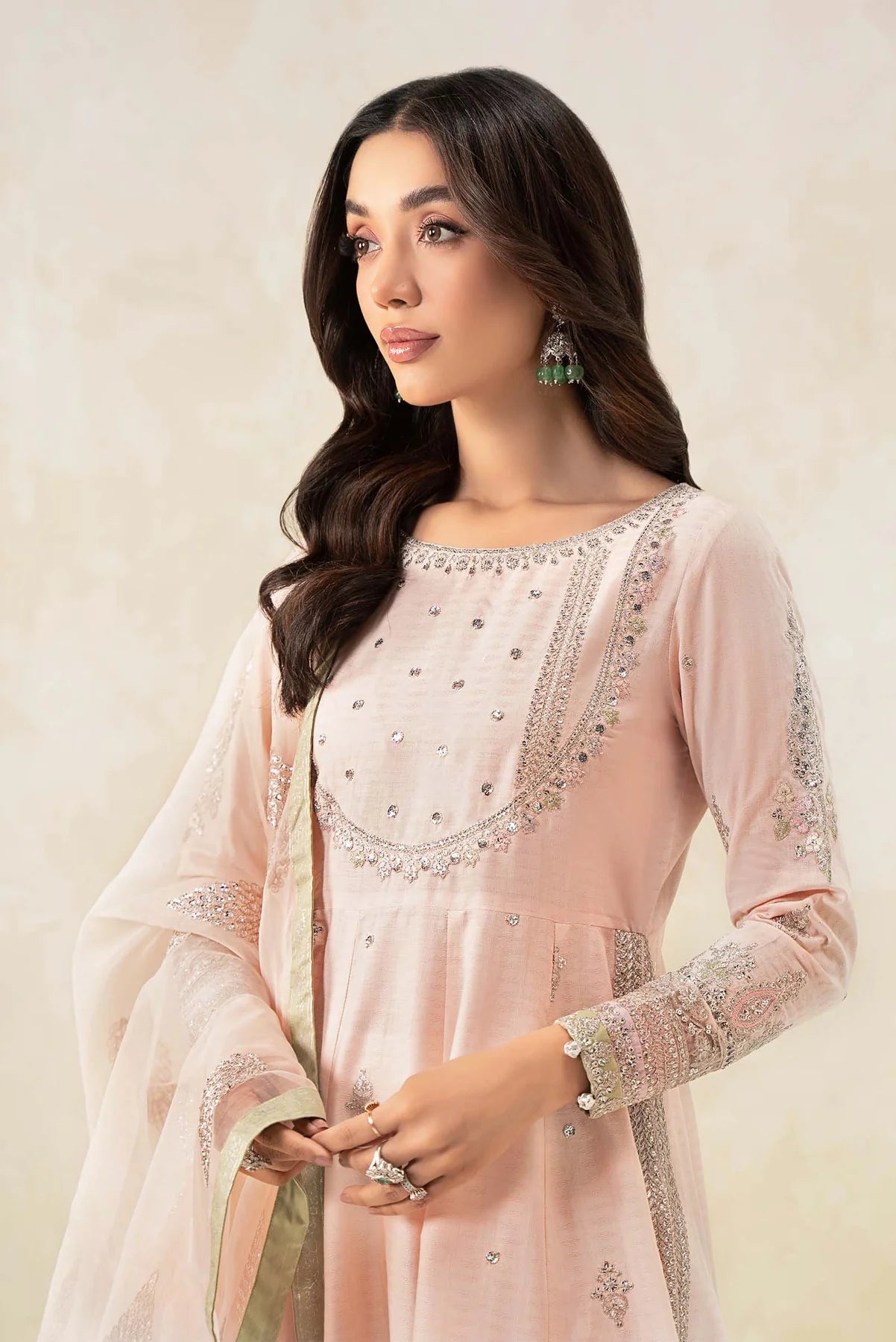 MariaB 3Pc Embroidered Lawn Suit DW-EF25-68 gulbuy.com