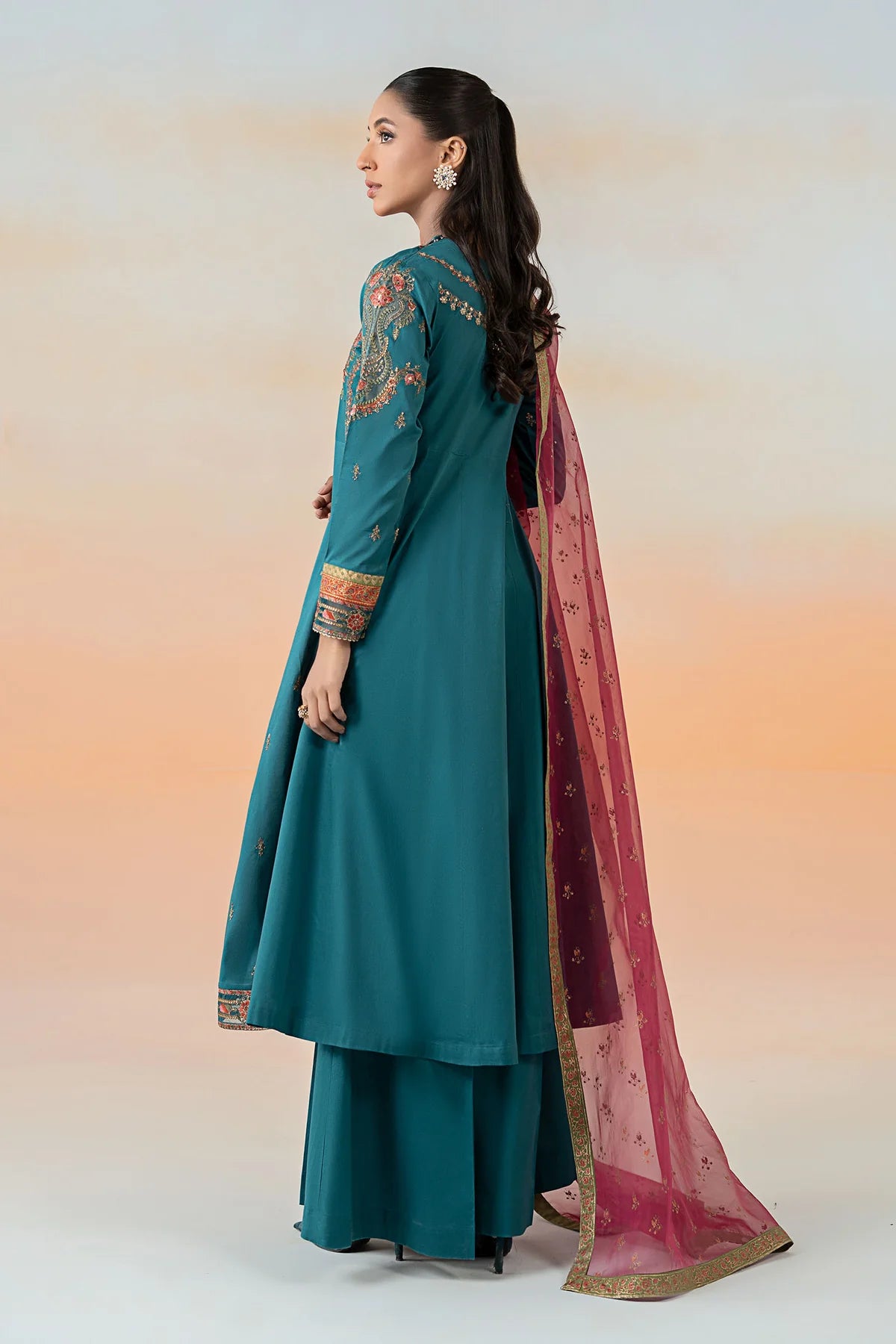 MariaB 3Pc Embroidered Lawn Suit DW-EF25-60 gulbuy.com