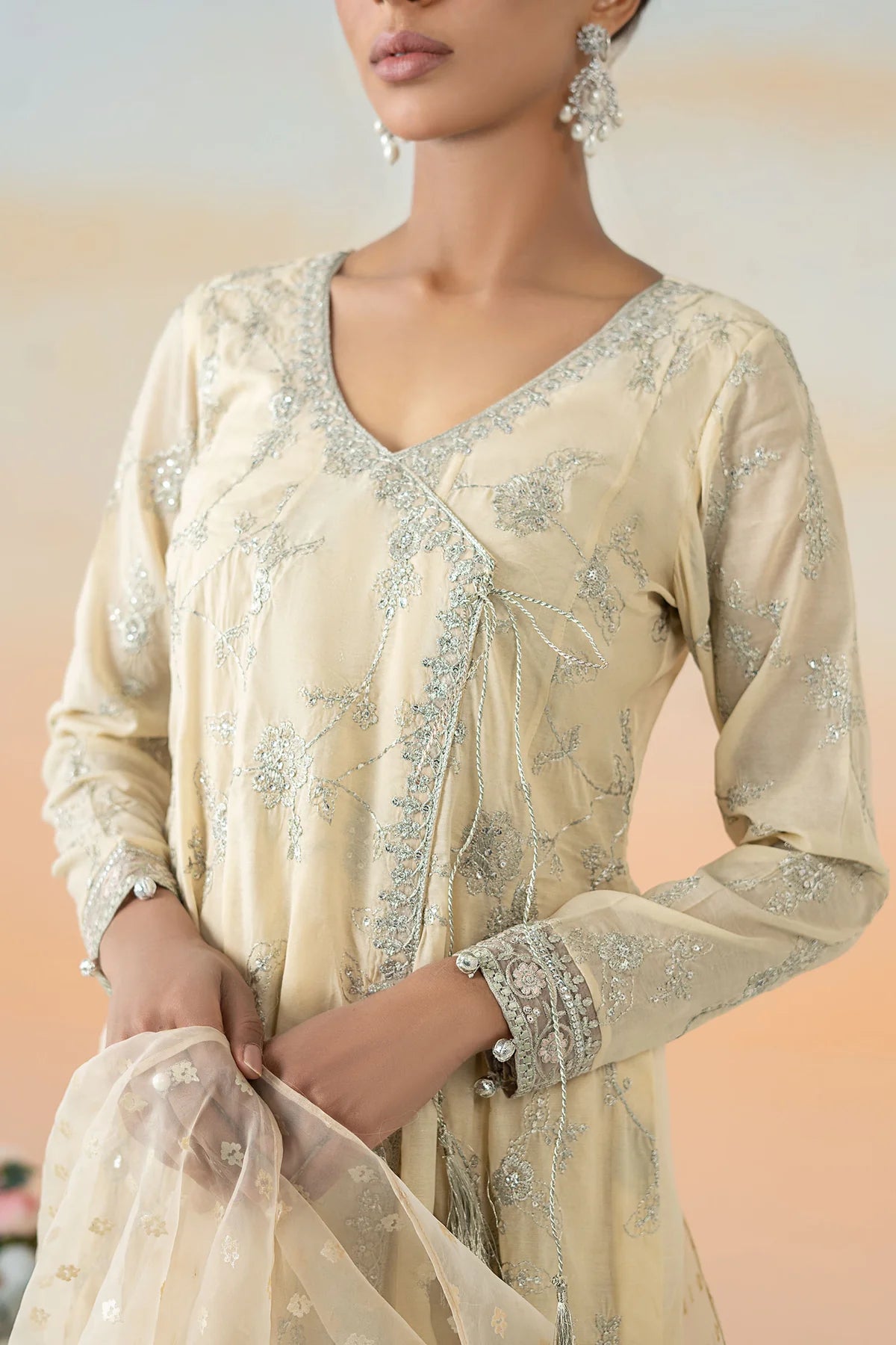 Maria B 3Pc Embroidered Paper Cotton Suit DW-EF25-78 gulbuy.com