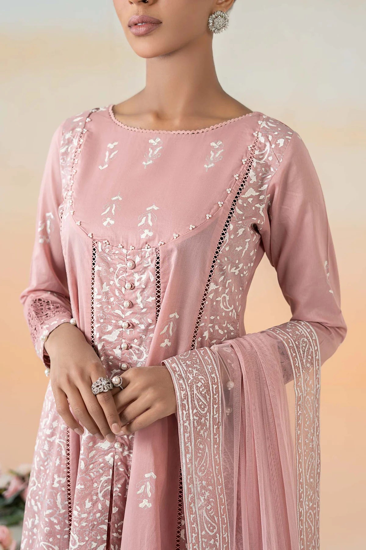 Maria B 3Pc Printed Lawn Suit DW-EF25-97 gulbuy.com