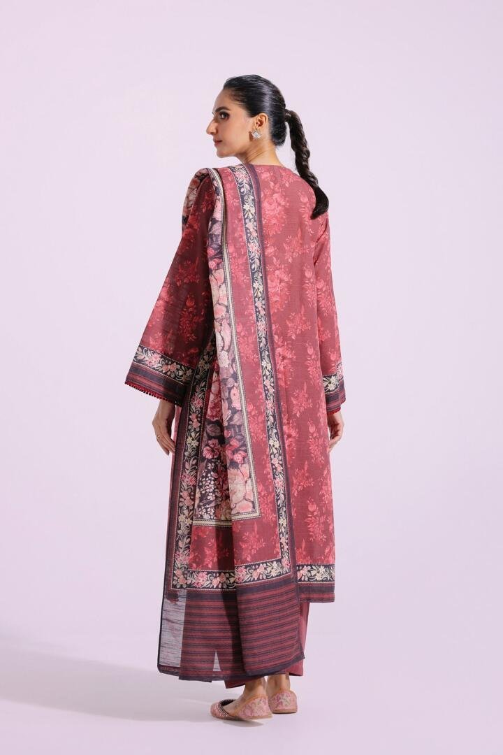 Ethnic 3 Piece Printed Khaddar Suit (E0280/202/317)