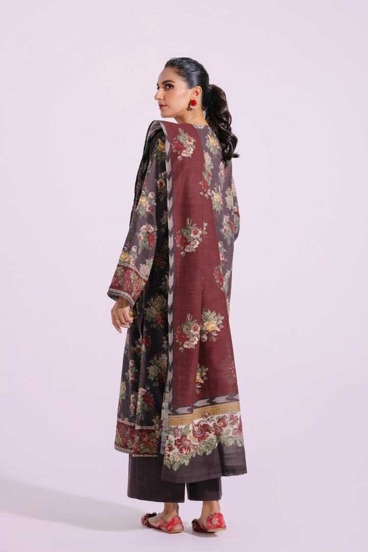 Ethnic 3 Piece Printed Khaddar Suit (E0289/202/116)