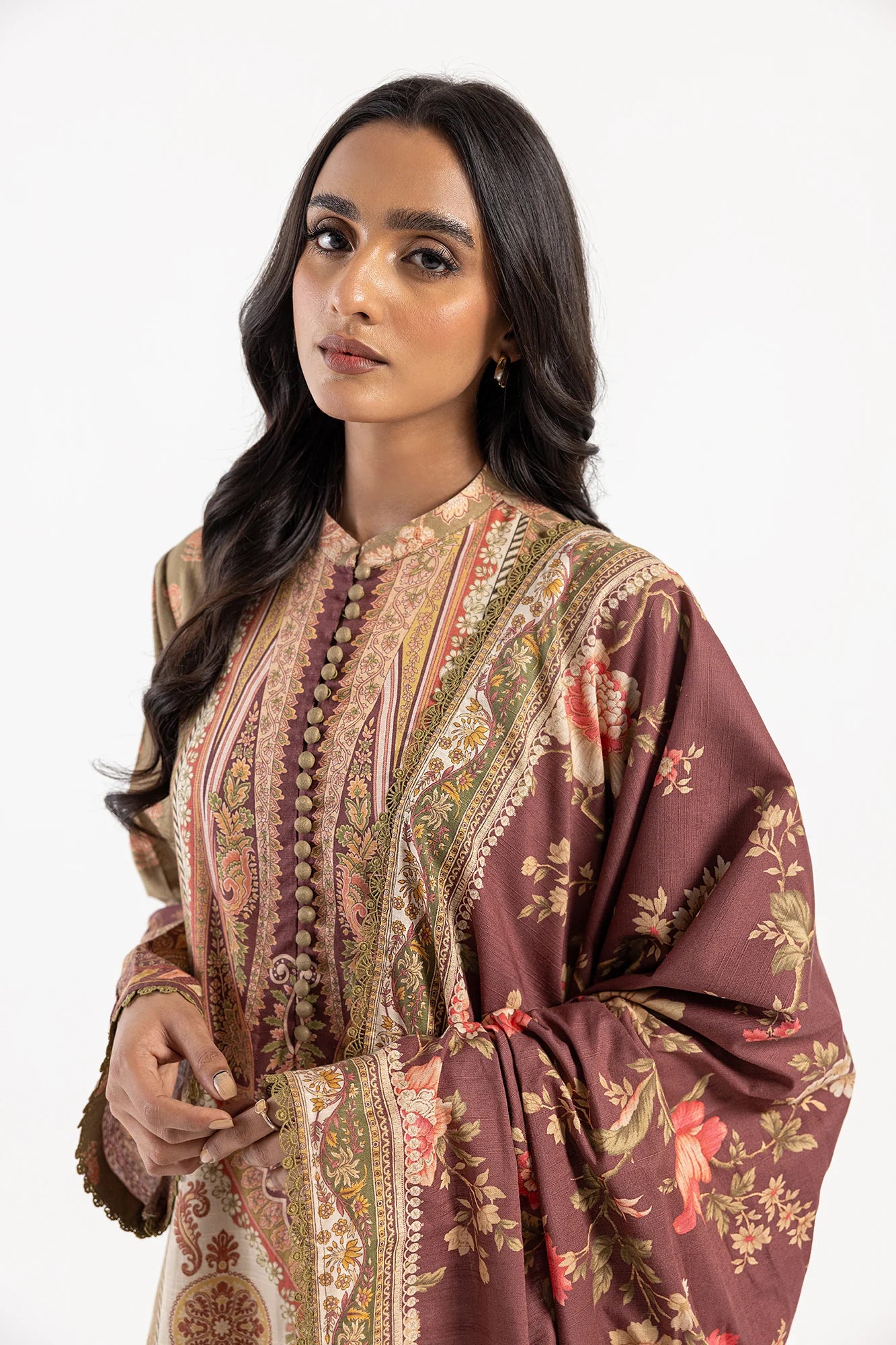 Ethnic 3Pc Printed khaddar Suit E0476/202/119 gulbuy.com