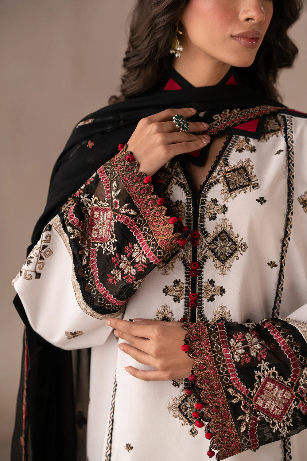 Ethnic 3Pc Embroidered Lawn Suit E0513/203/003 gulbuy.com