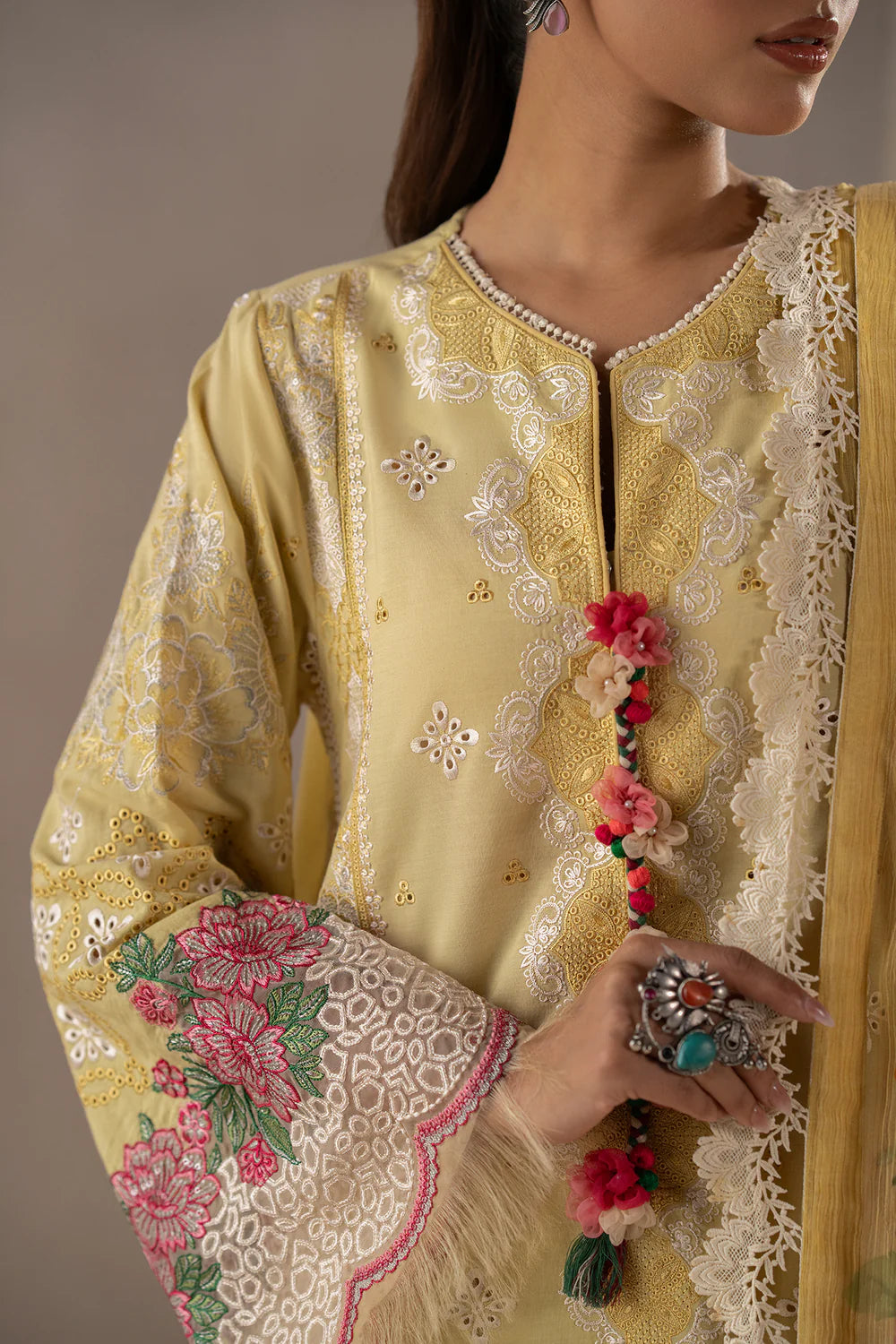 Ethnic 3Pc Embroidered Lawn Suit E0518/203/110 gulbuy.com