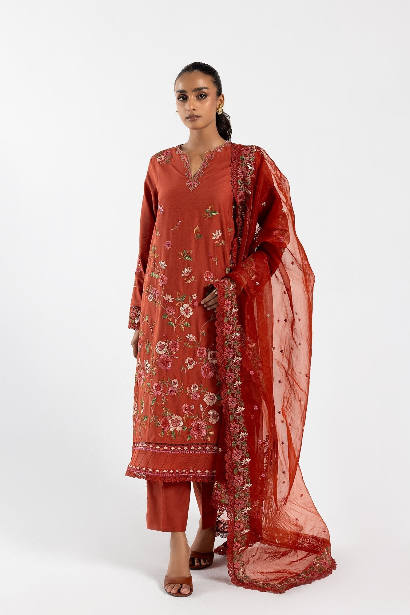 Ethnic 3 Piece Embroidered Lawn Suit (E0641/105/310)