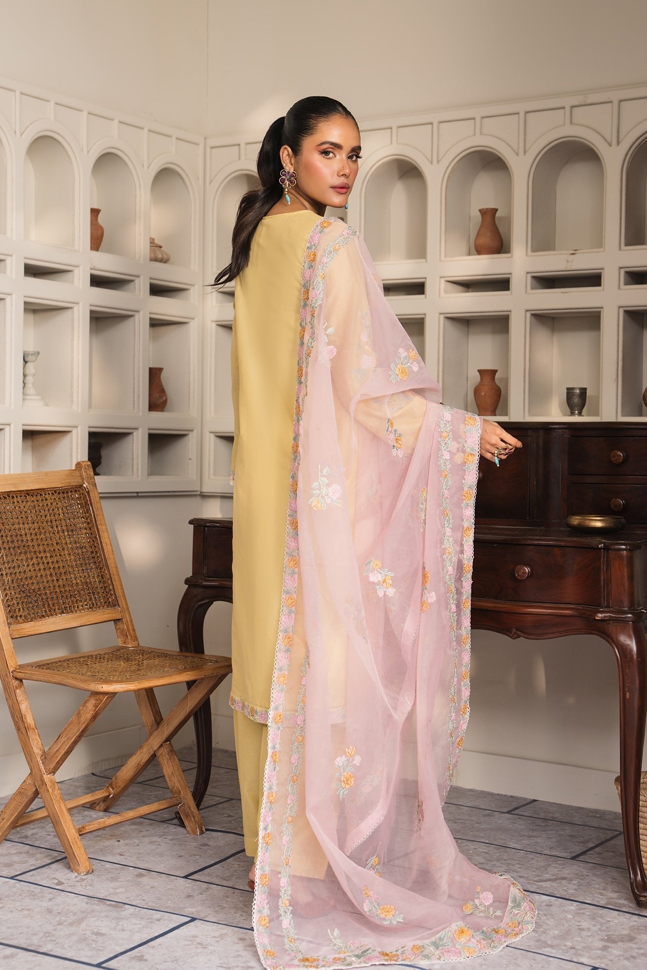 Ethnic 3 Piece Embroidered Lawn Suit (E0642/105/109)
