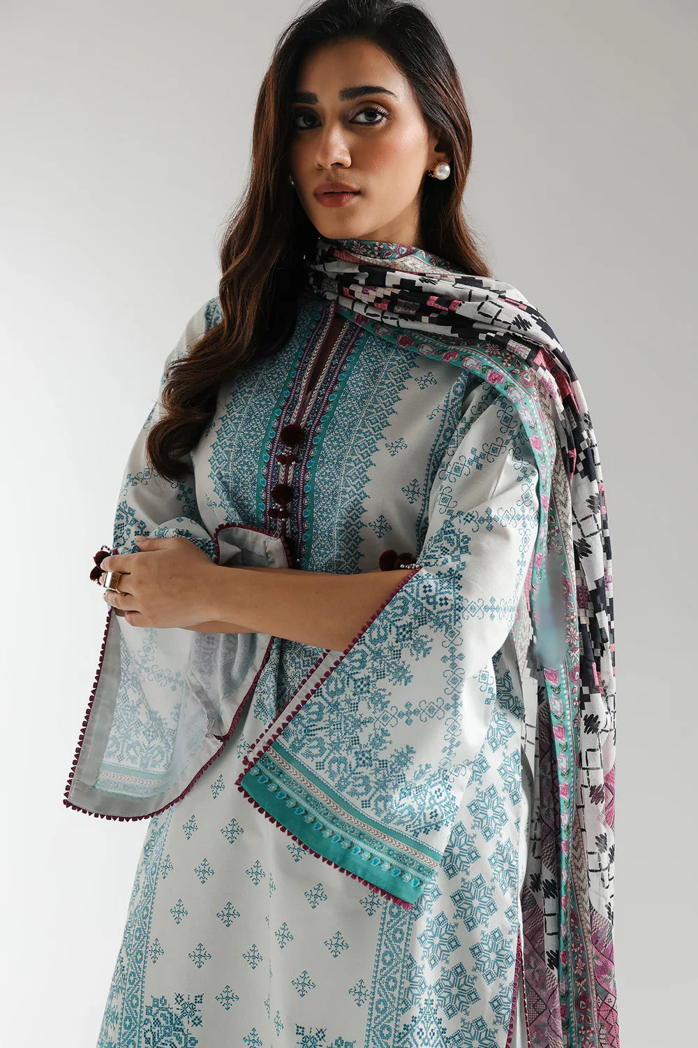 Ethnic 3Pc Printed Lawn Suit E0656/202/608 gulbuy.com