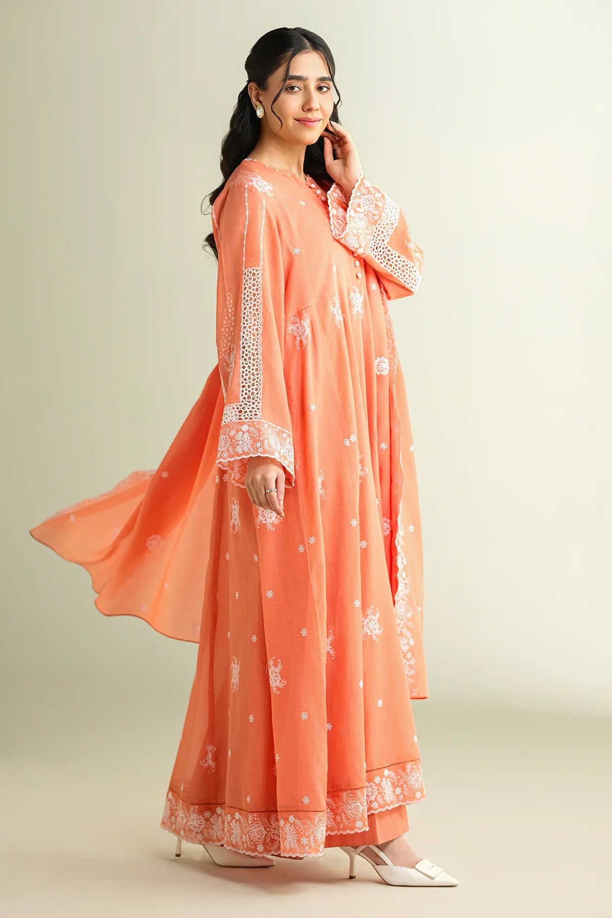 Kayseria Embroidered Malmal Suit E1665 gulbuy.com