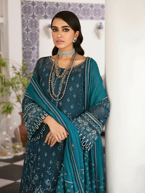 Gulaal 3Pc Embroidered Chiffon Suit Reyah gulbuy.com