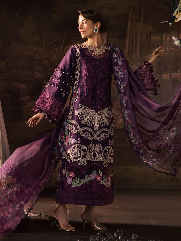 Parishay 3Pc Embroidered Luxury Lawn Suit ET-07 gulbuy.com