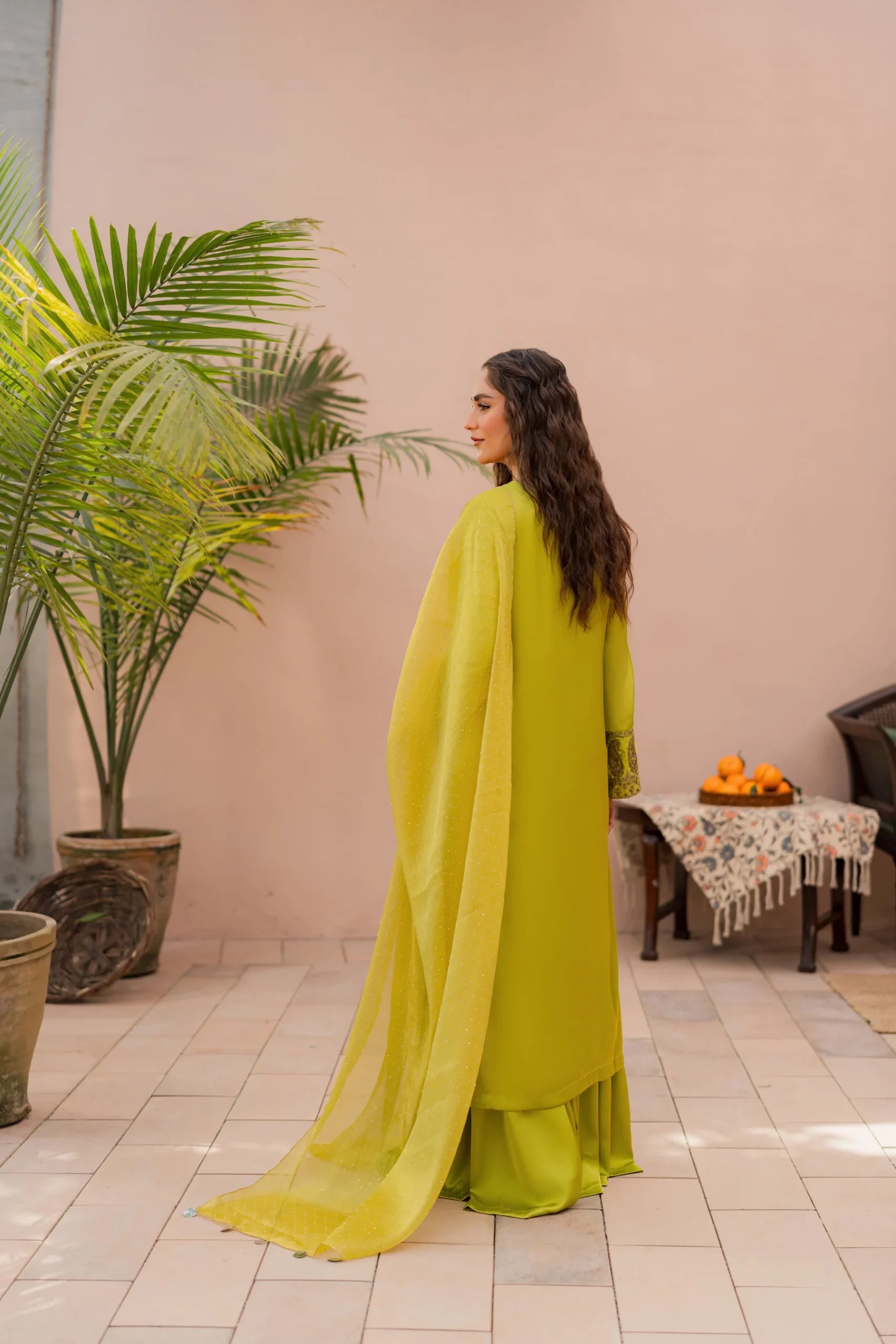 Kastoor 3Pc Embroidered Silk Suit EF-322 gulbuy.com