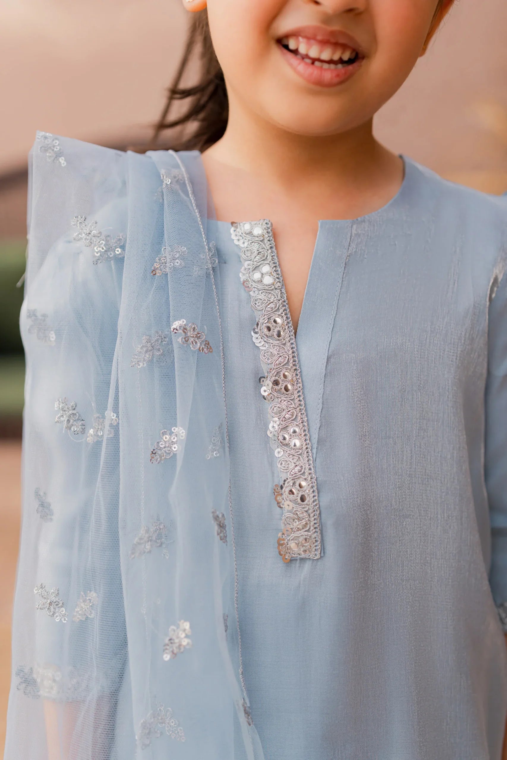 Kastoor 3Pc Embroidered Lawn Cotton Kids Suit KKG-129 gulbuy.com