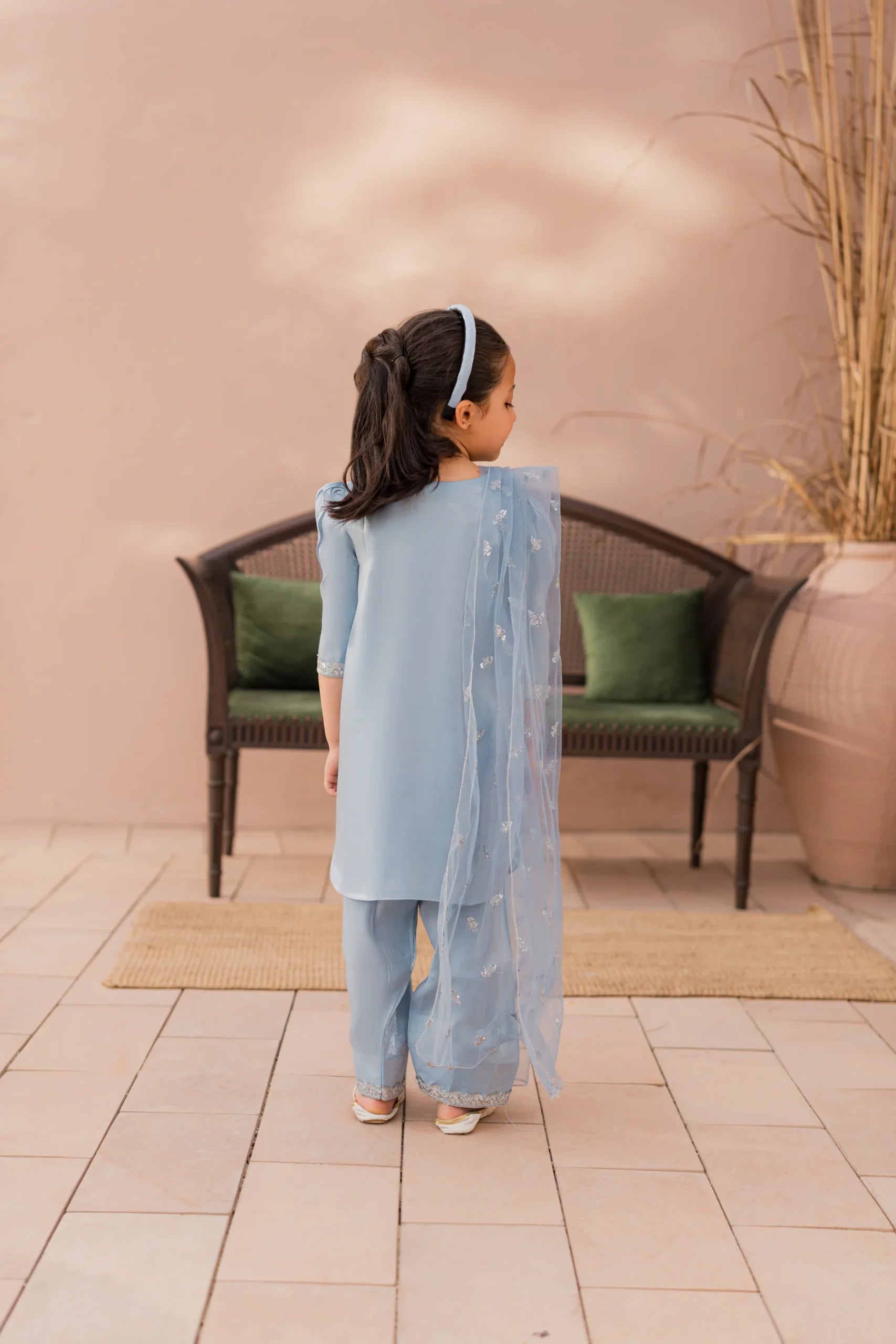 Kastoor 3Pc Embroidered Lawn Cotton Kids Suit KKG-129 gulbuy.com