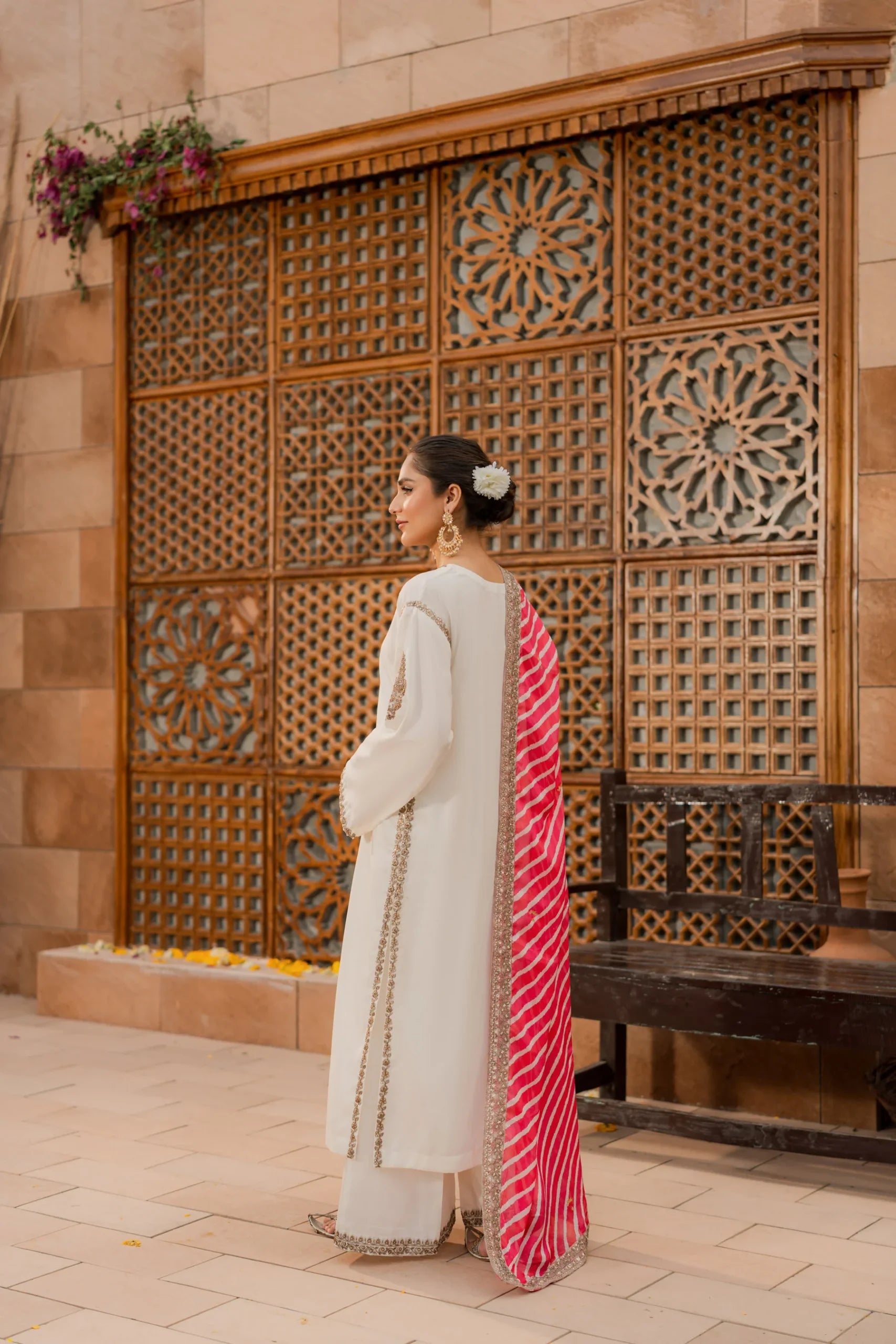 Kastoor 3Pc Embroidered Silk Suit EF-306 gulbuy.com