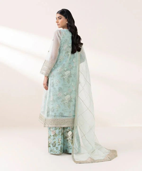 Sapphire 3Pc Embroidered Organza Suit F3SFLX25V322 gulbuy.com