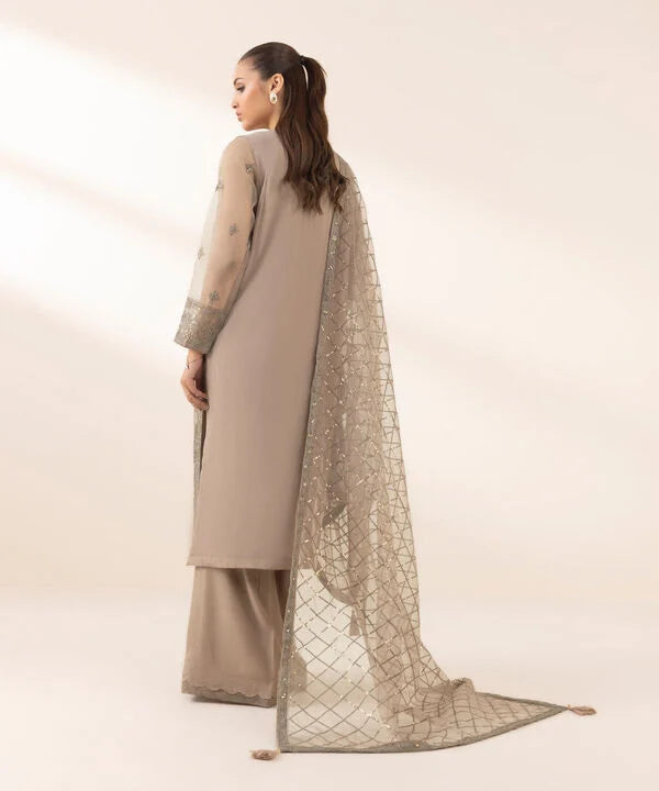 Sapphire 3Pc Embroidered Raw Silk Suit F3SFLXS25V11-SML-999 gulbuy.com