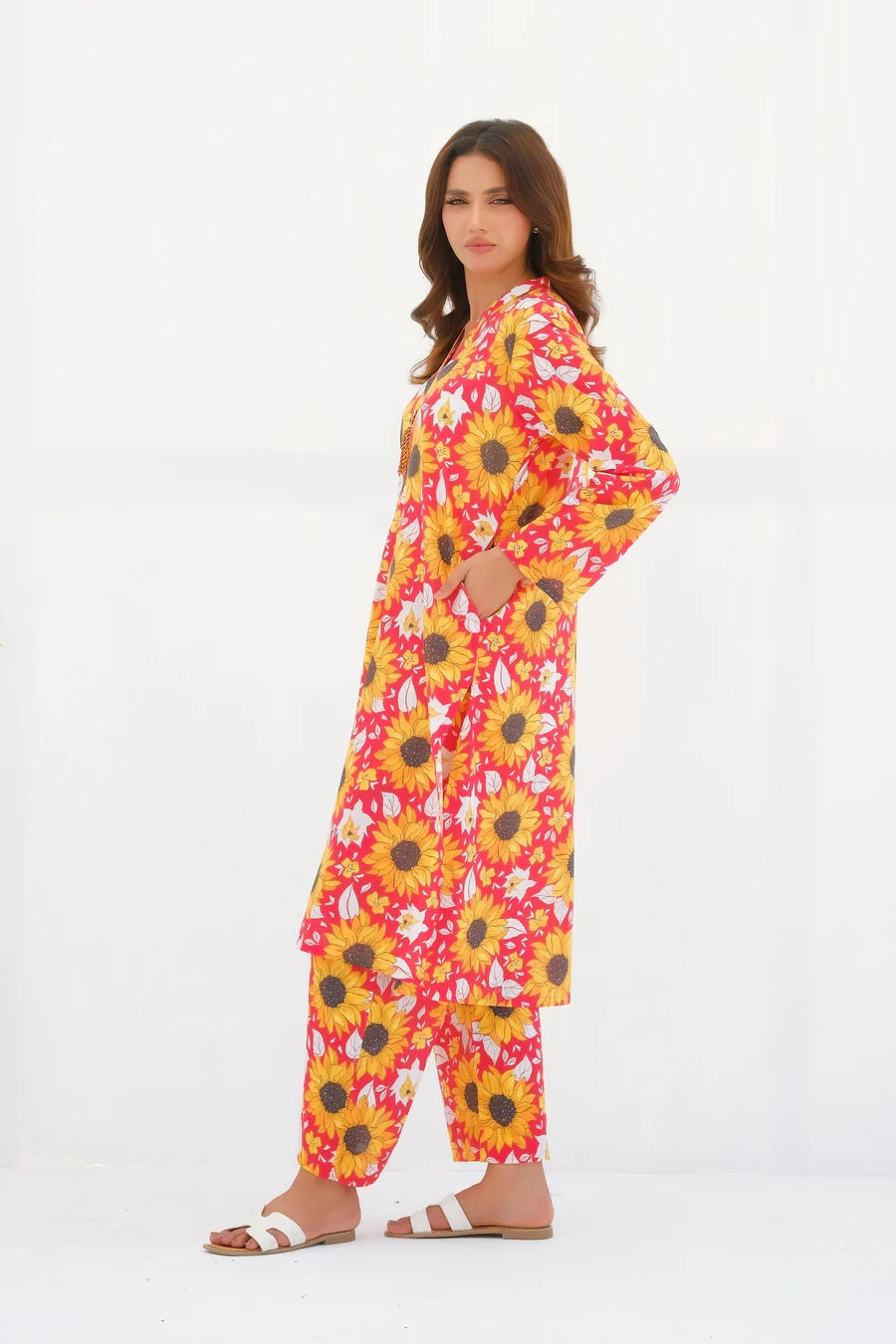 Dhaga 2Pc Printed Lawn Suit Matching separate 0032 gulbuy.com